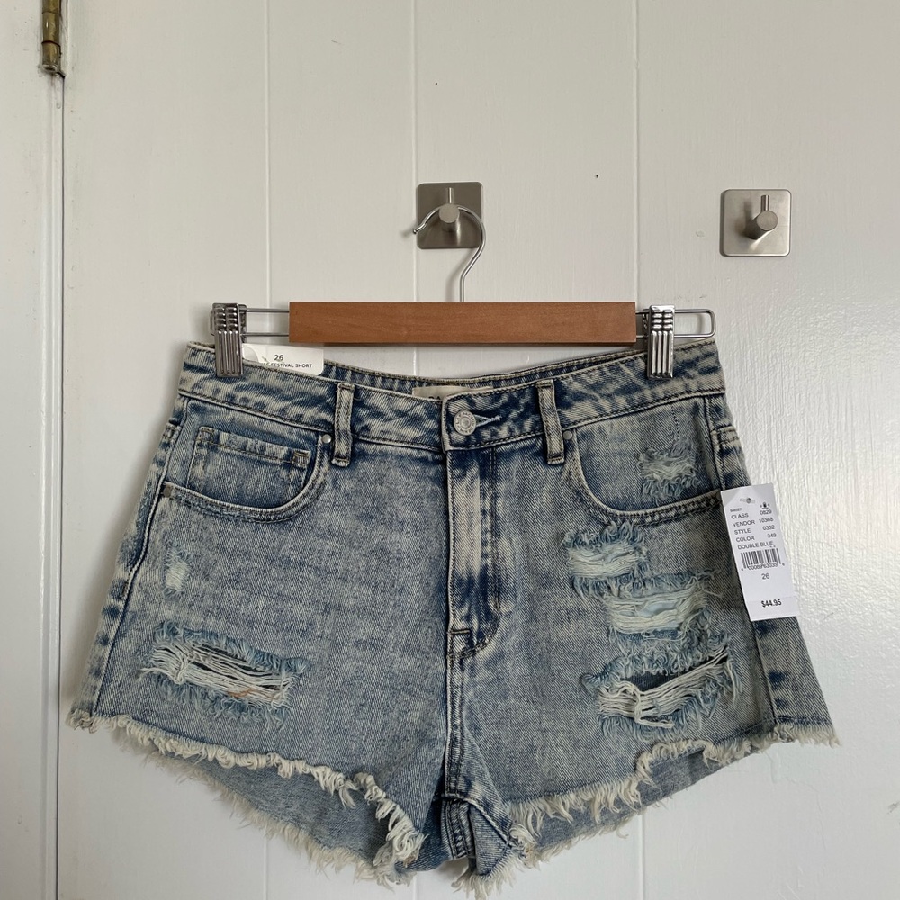 Pacsun High Rise Festival Denim Shorts